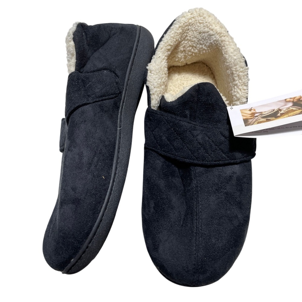 Zizor‎ Women's 11 Adjustable Strap Memory Foam Slippers NEW